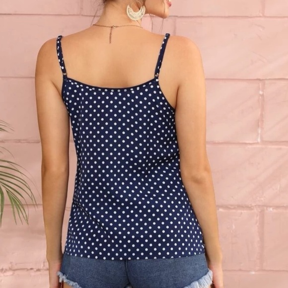Boho polka dot cami top - Picture 4 of 5